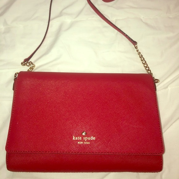 Kate spade red shoulder bag